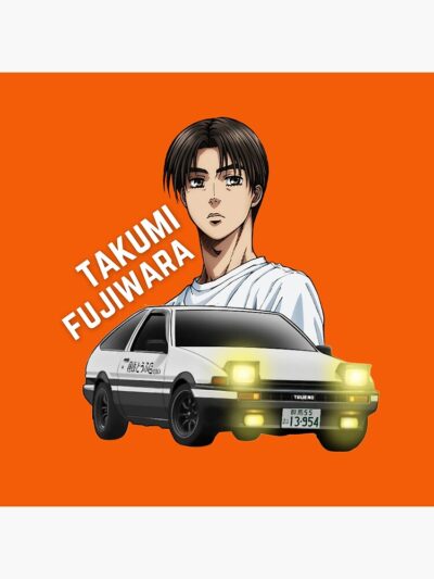 Alternative view of Best Selling Takumi Fujiwara Initial D Throw Pillow