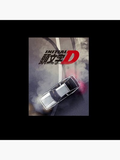 Alternative view of New Design Initial D Colorfull Shower Curtain