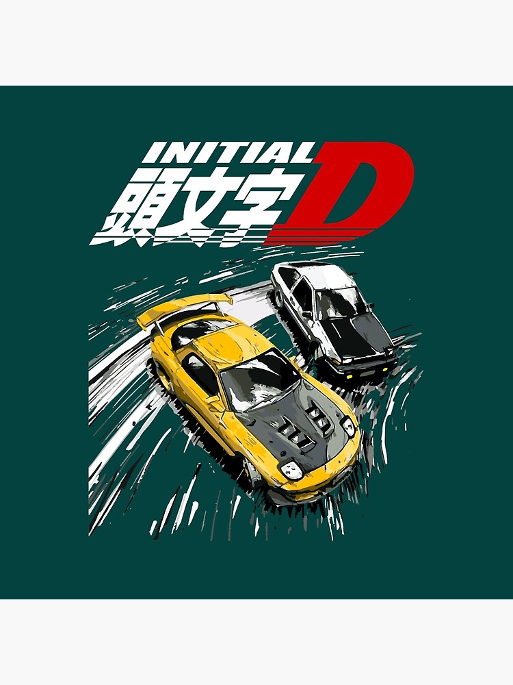 Initial D Mountain Drift Racing Tandem Ae86 Shower Curtain - Image 2
