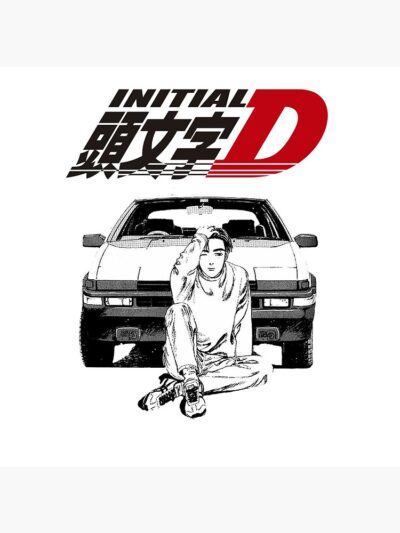 Alternative view of New Collection Initial D Takumi Fujiwara Retro Shower Curtain