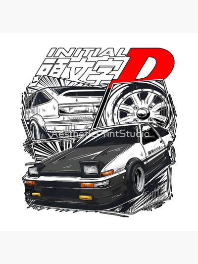 Alternative view of Best Selling Tokyo Car Initial D Classic Tapestry