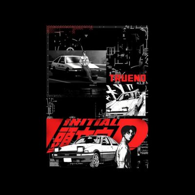 Alternative view of Hot Design Anime Initial D Vintage Tote Bag