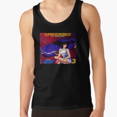 Alternative view of Initial D Satou Mako Super Eurobeat Tank Top