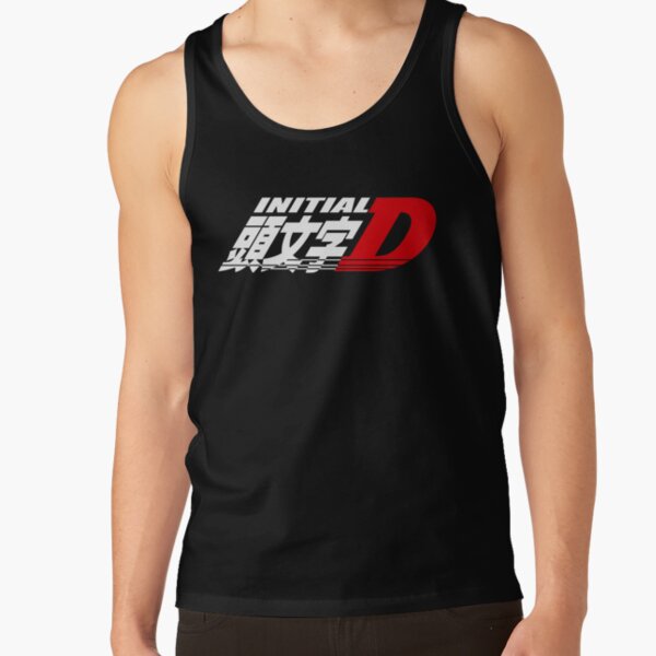 Anime Initial D Logo Classic Design Tank Top