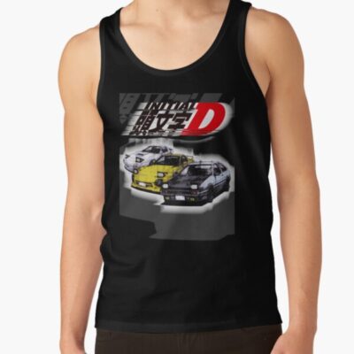 Alternative view of Initial D Ae86 And Rx7 Sketch Tank Top