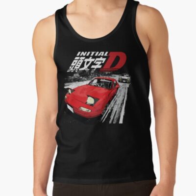 Alternative view of Initial D Mountain Drift Racing Takumi Fujiwara Tank Top