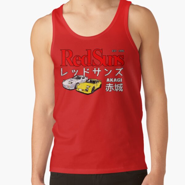 Initial D Akagi Redsuns Classic Tank Top - Image 4