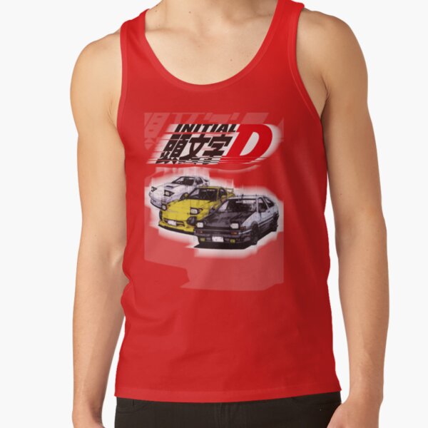 Initial D Ae86 And Rx7 Sketch Tank Top - Image 4