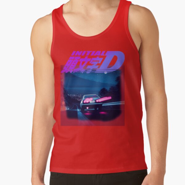 Hot Collection Initial D Neon Ae86 Retro Tank Top - Image 4