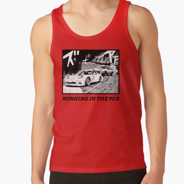 Initial D Running In The 90 S Ae86 Vs Rx7 Tank Top - Image 4