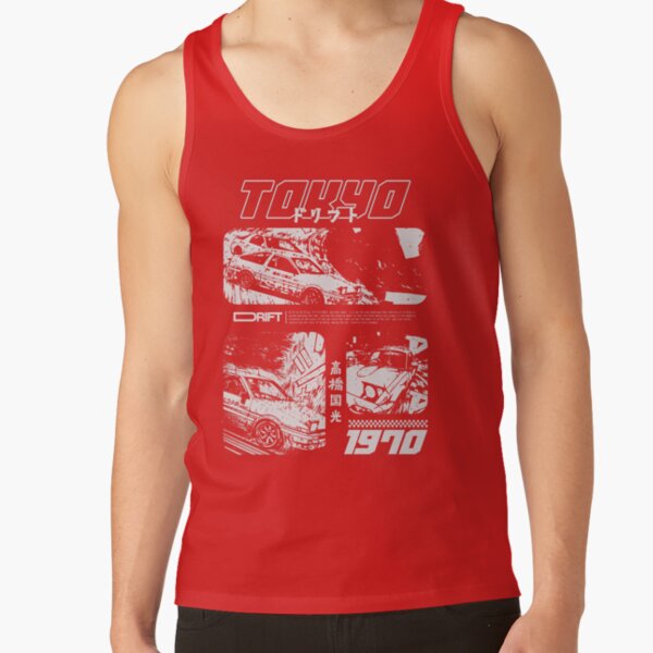 New Design Initial D Retro Tank Top - Image 4