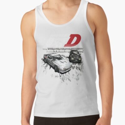 Alternative view of Initial D Mountain Drift Racing Tandem Evo Iii Vs Fc Rx 7 Tank Top