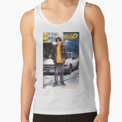 Alternative view of Initial D Manga Takumi Fujiwara Snow Tank Top