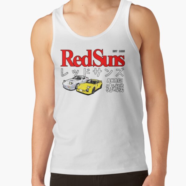 Initial D Akagi Redsuns Classic Tank Top - Image 2