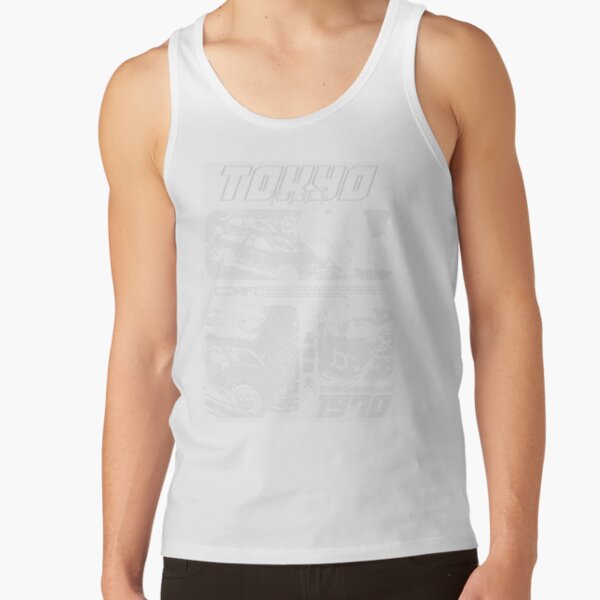 New Design Initial D Retro Tank Top - Image 2