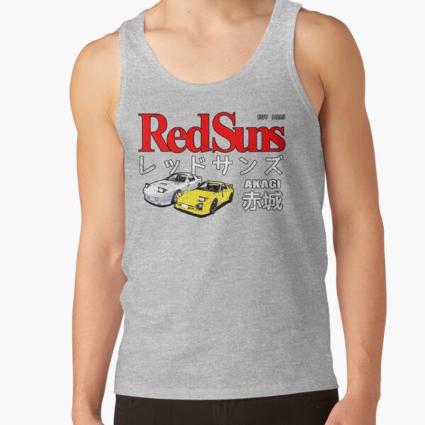 Initial D Akagi Redsuns Classic Tank Top - Image 3