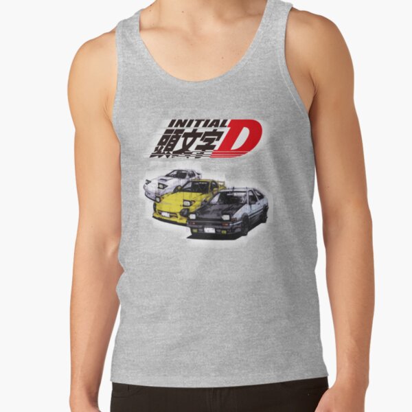 Initial D Ae86 And Rx7 Sketch Tank Top - Image 3