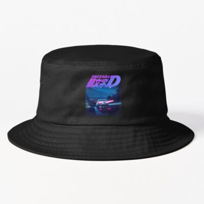 Initial D Neon Ae86 Vintage Bucket Hat