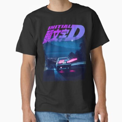 Hot Collection Initial D Neon Ae86 Retro T-shirt