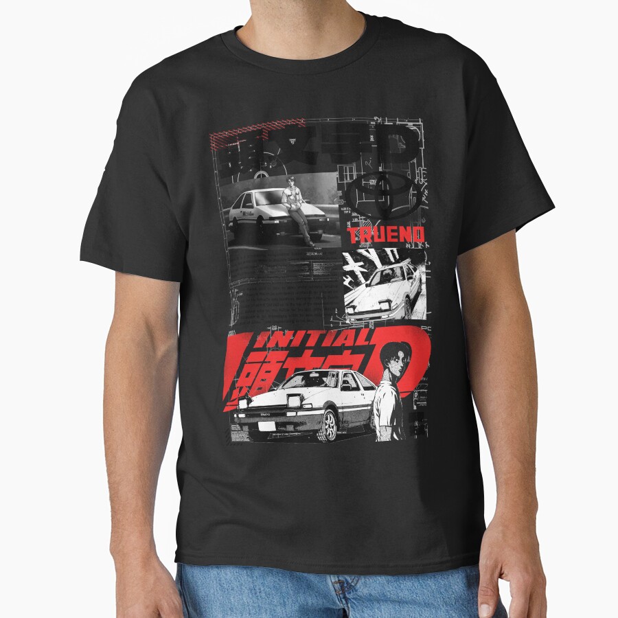 New Design Initial D Takumi Fujiwara Classic T-shirt - Image 2