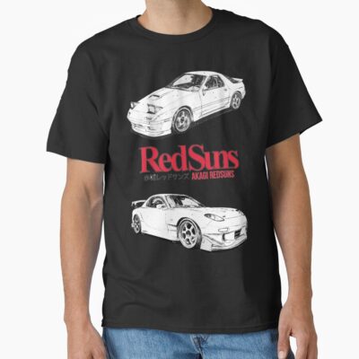 Initial D Akagi Redsuns Bassic Design T-shirt