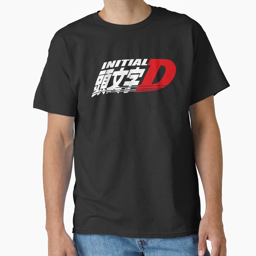Anime Initial D Logo Classic Design T-shirt