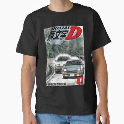 New Collection Initial D Vintage Design T-shirt