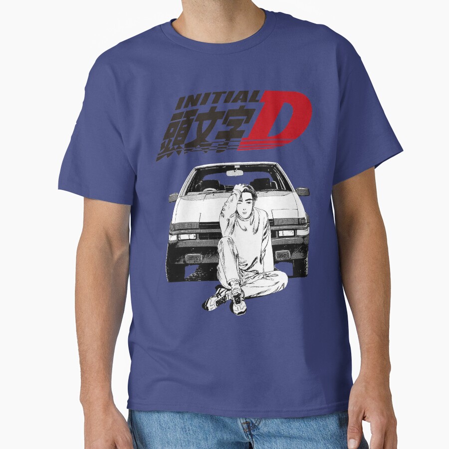 Initial D Takumi Fujiwara Vintage Design T-shirt - Image 4