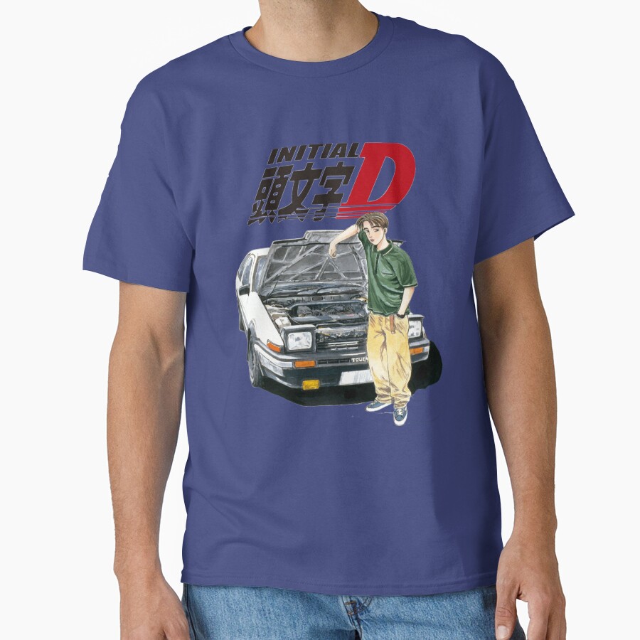 Anime Initial D Takumi Fujiwara Vintage Design T-shirt - Image 4