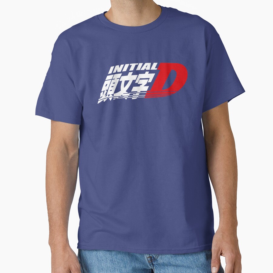 Anime Initial D Logo Classic Design T-shirt - Image 4