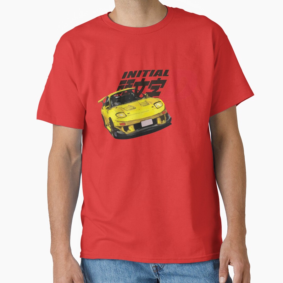 Best Selling Initial D Keisuke Rx 7 T-shirt - Image 5
