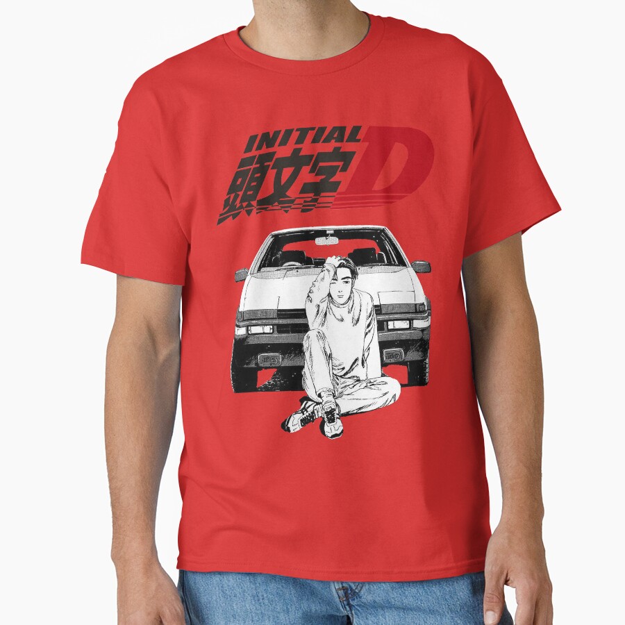 Initial D Takumi Fujiwara Vintage Design T-shirt - Image 5