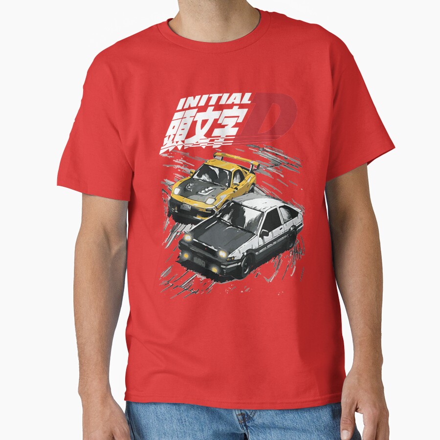 Initial D 86 Takumi Vs Keisuke T-shirt - Image 5