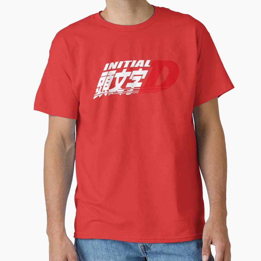 Anime Initial D Logo Classic Design T-shirt - Image 5