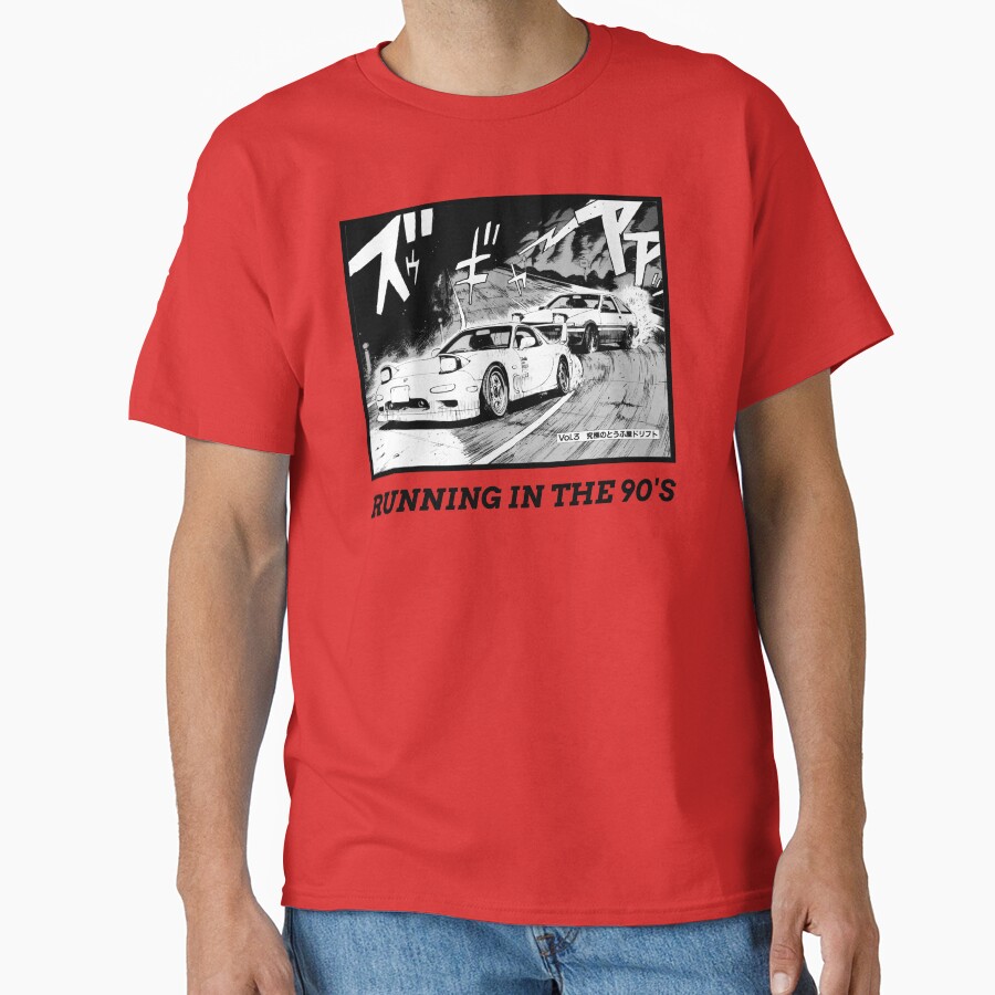 Initial D Running In The 90 S Ae86 Vs Rx7 T-shirt - Image 5
