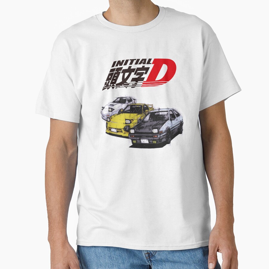 Initial D Ae86 And Rx7 Sketch T-shirt