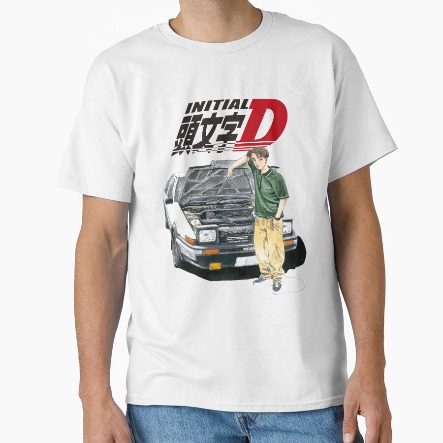 Anime Initial D Takumi Fujiwara Vintage Design T-shirt
