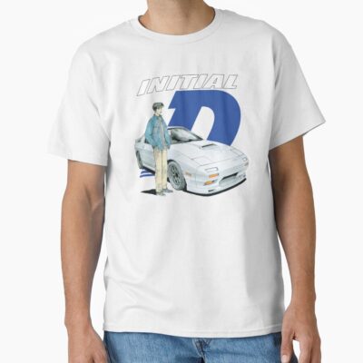 Alternative view of Initial D Takumi Fujiwara Fc Rx7 Drifting T-shirt