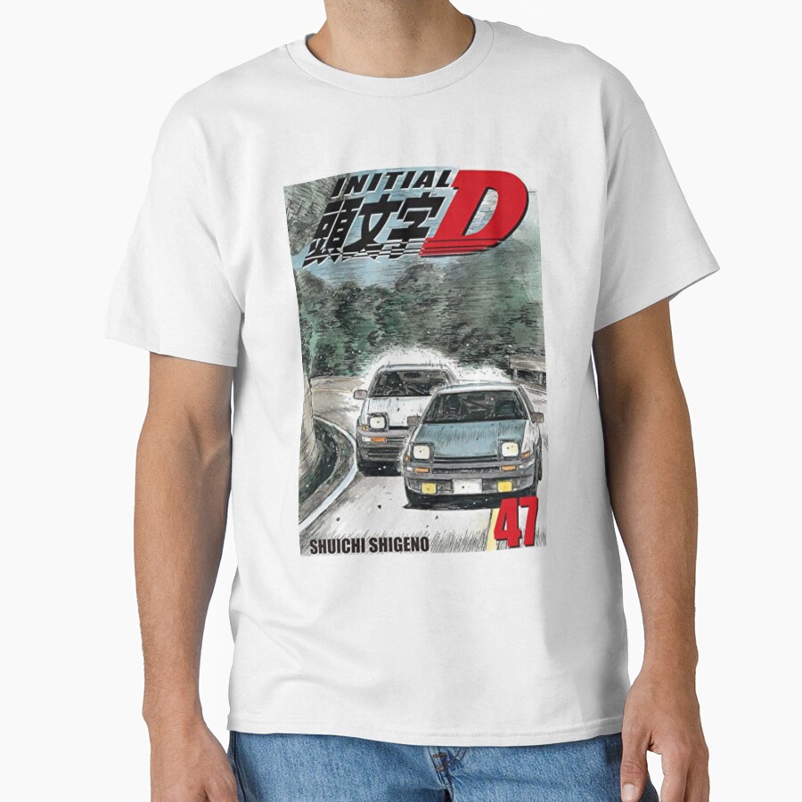 New Collection Initial D Vintage Design T-shirt - Image 2