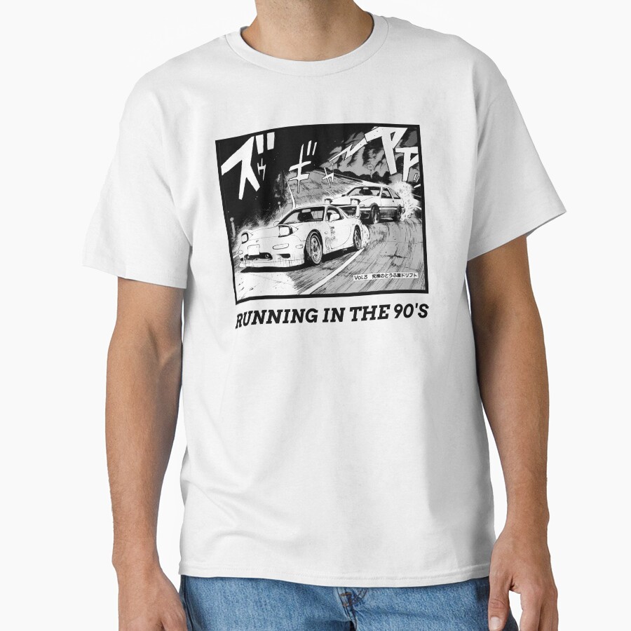 Initial D Running In The 90 S Ae86 Vs Rx7 T-shirt