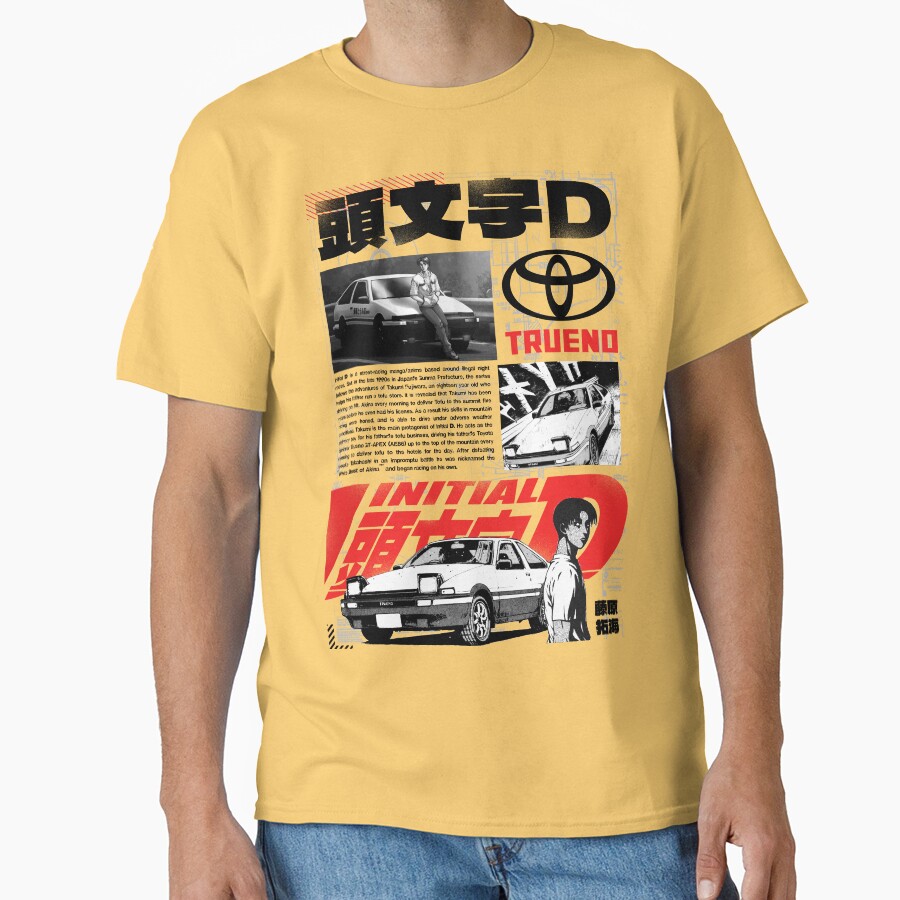 New Design Initial D Takumi Fujiwara Classic T-shirt - Image 6