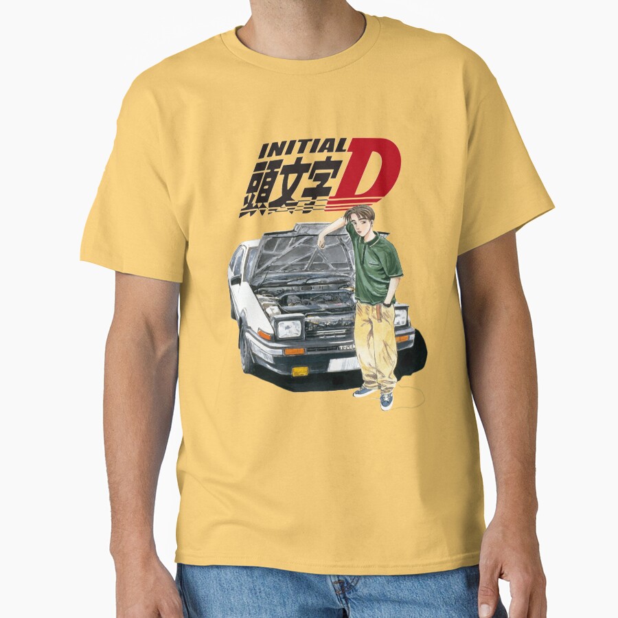Anime Initial D Takumi Fujiwara Vintage Design T-shirt - Image 6