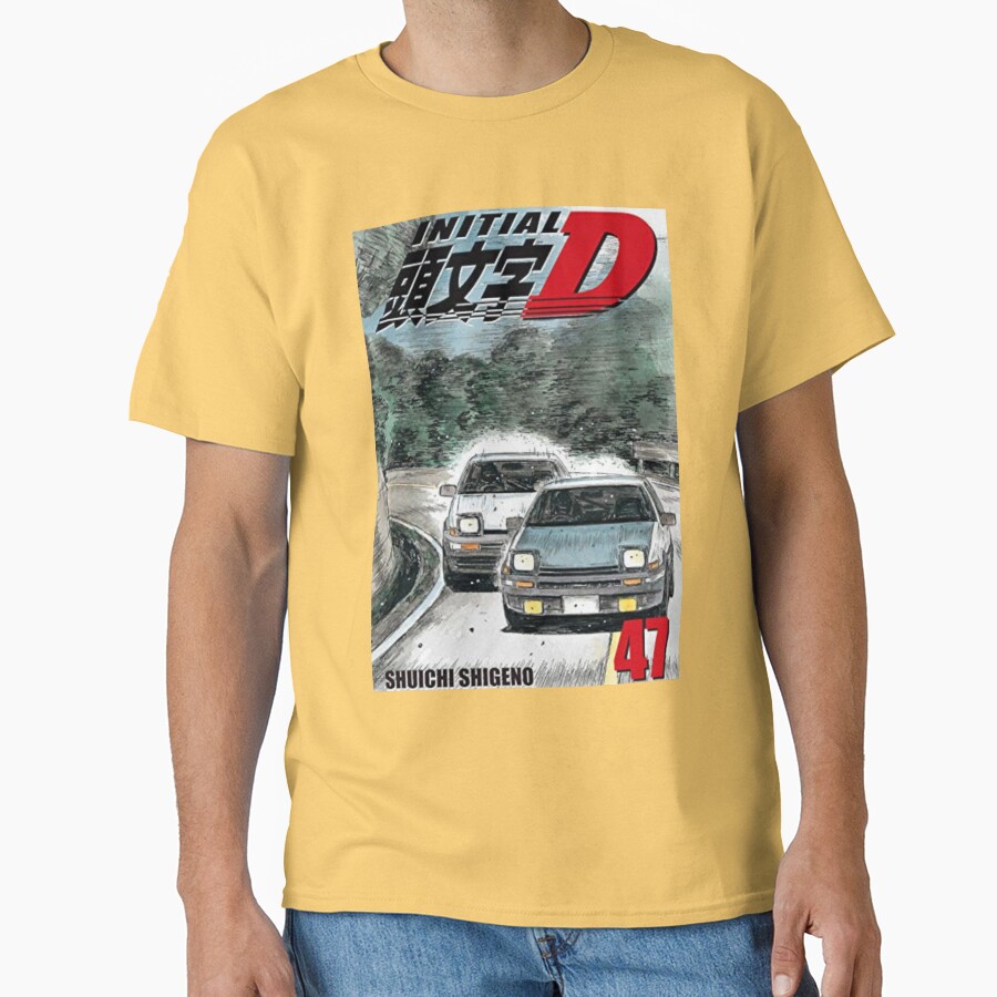 New Collection Initial D Vintage Design T-shirt - Image 6