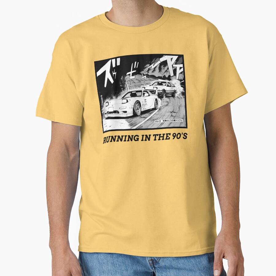 Initial D Running In The 90 S Ae86 Vs Rx7 T-shirt - Image 6