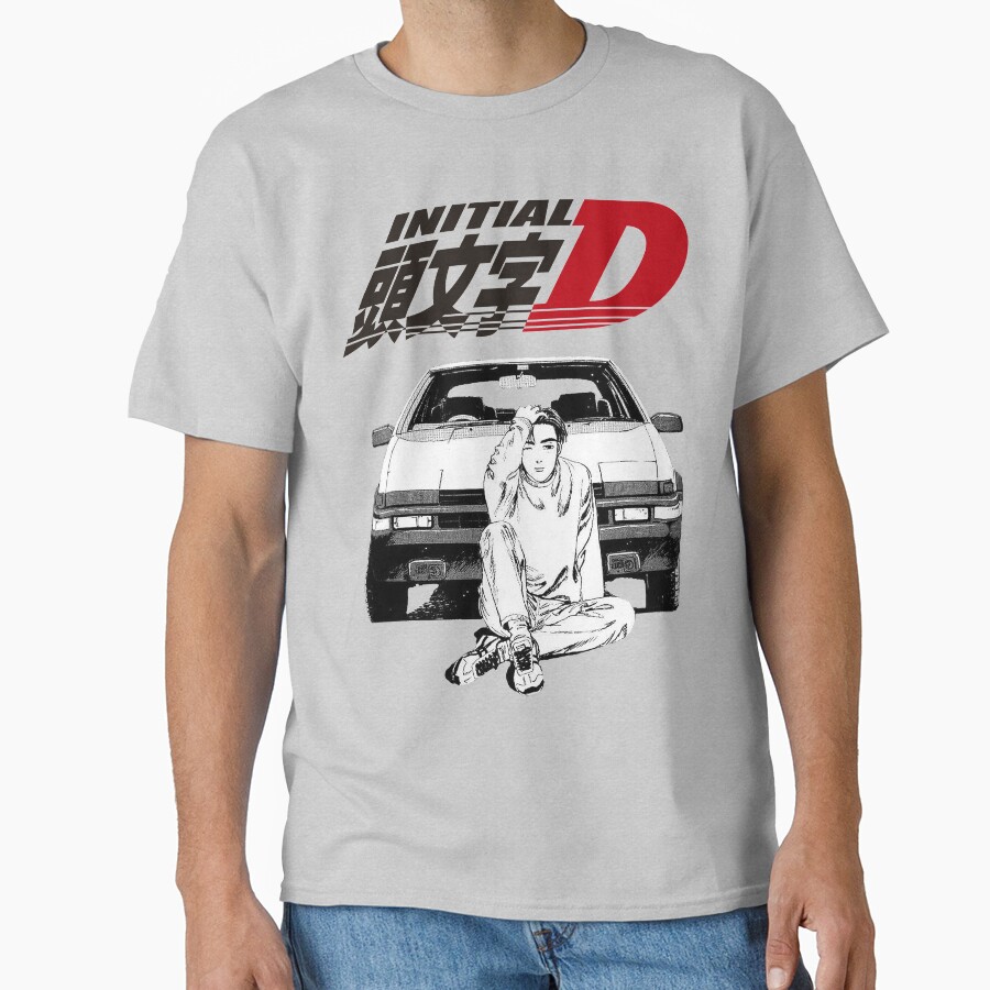 Initial D Takumi Fujiwara Vintage Design T-shirt - Image 3