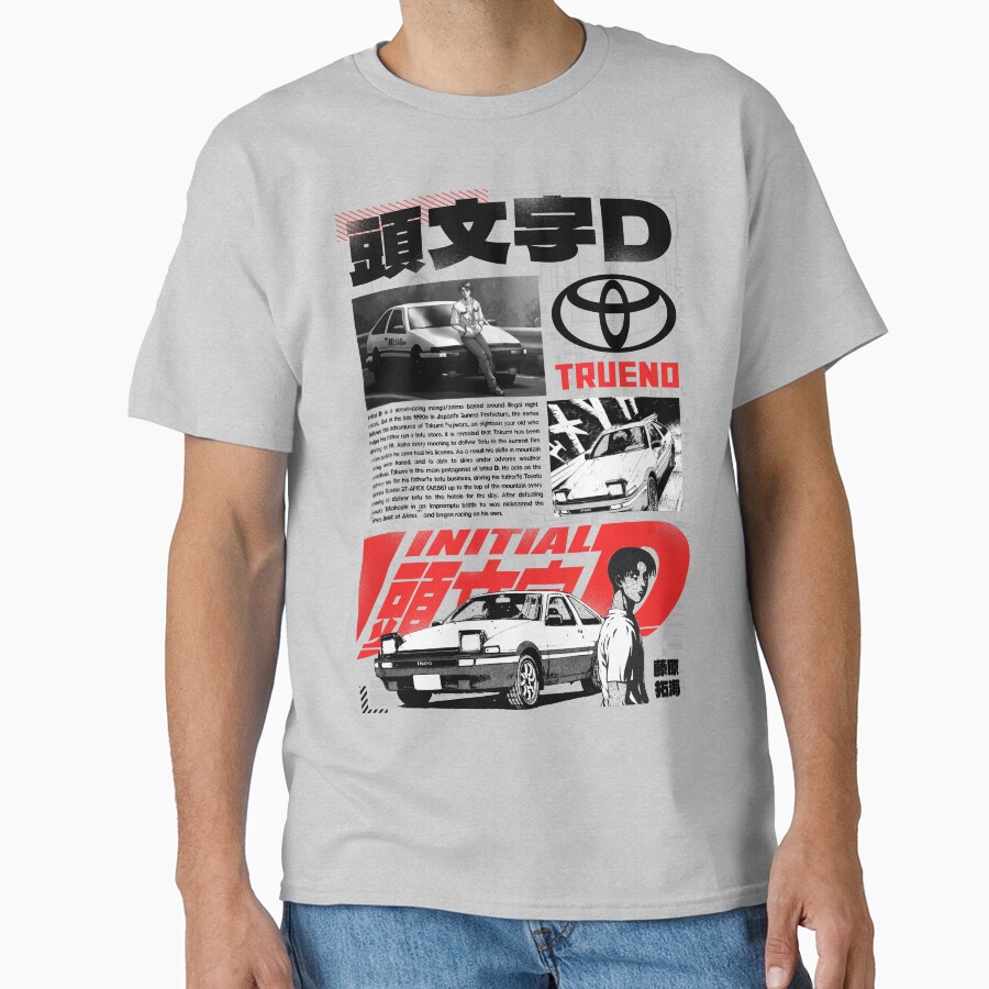 New Design Initial D Takumi Fujiwara Classic T-shirt - Image 3