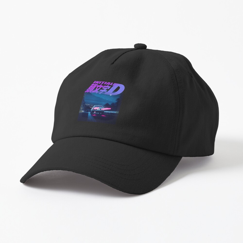 Hot Anime Initial D Neon Ae86 Vintage Cap
