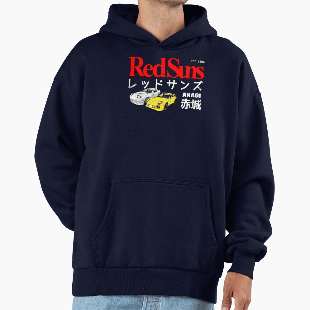 Initial D Akagi Redsuns Classic Hoodie - Image 5