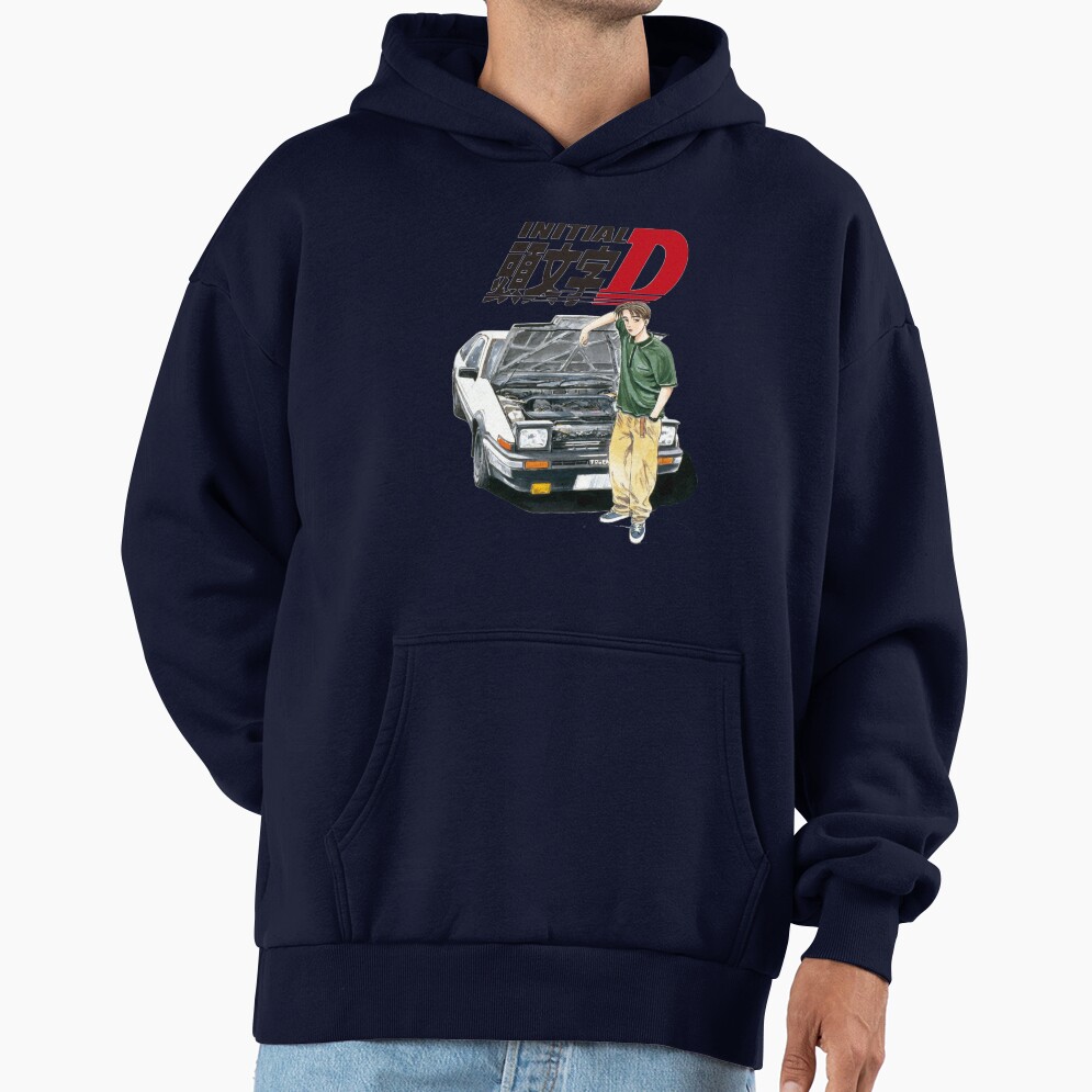 Anime Initial D Takumi Fujiwara Vintage Design Hoodie - Image 5