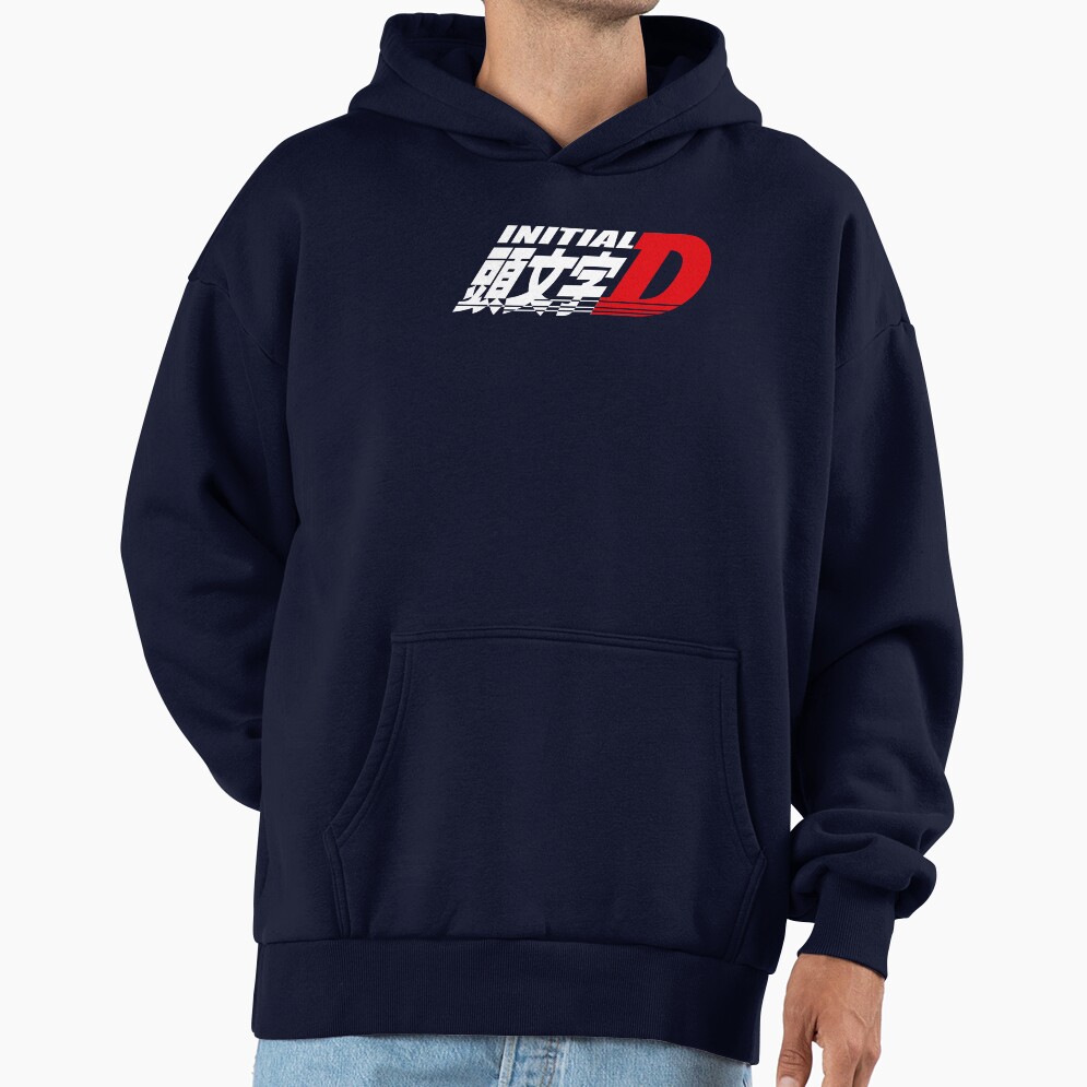 Anime Initial D Logo Classic Design Hoodie - Image 5